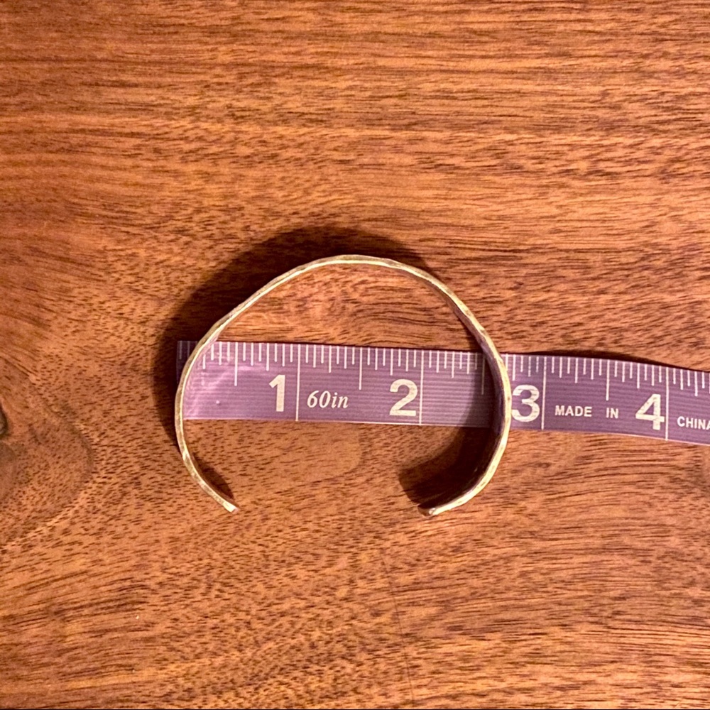 Hand Pounded Sterling Silver Cuff - image 2